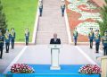 Қасым-Жомарт Тоқаев елордада бас байрақты көтеру рәсіміне қатысты