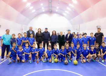 Два новых модульных спортивных зала открыли в Шымкенте